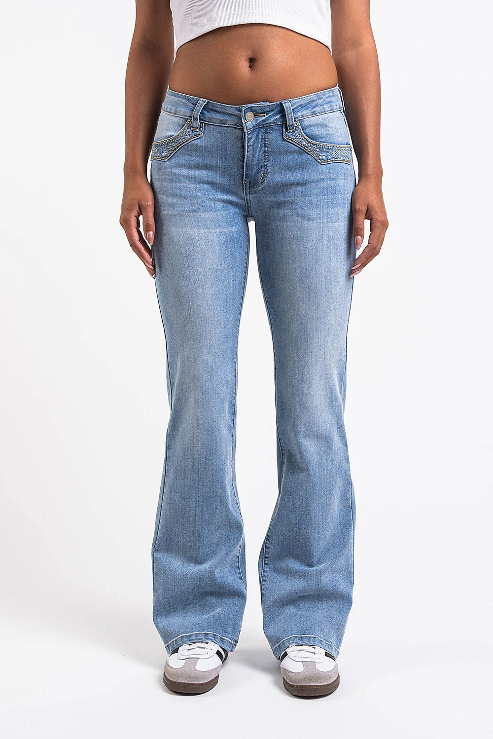 Taylor 01Low Bootcut Jeans - Bleach Blue - Image 5