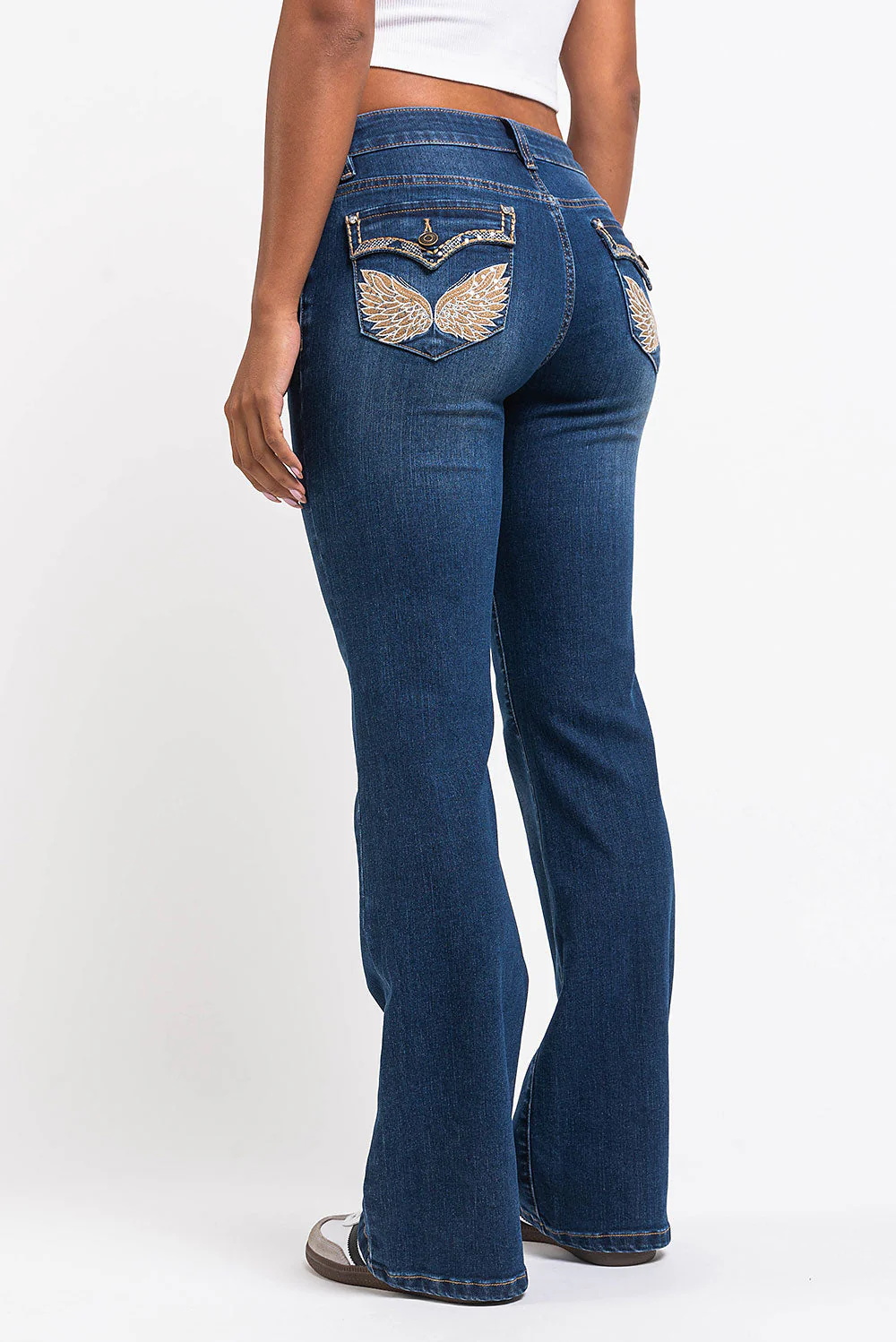 Taylor 01Low Bootcut Jeans - Vintage Blue - Image 4