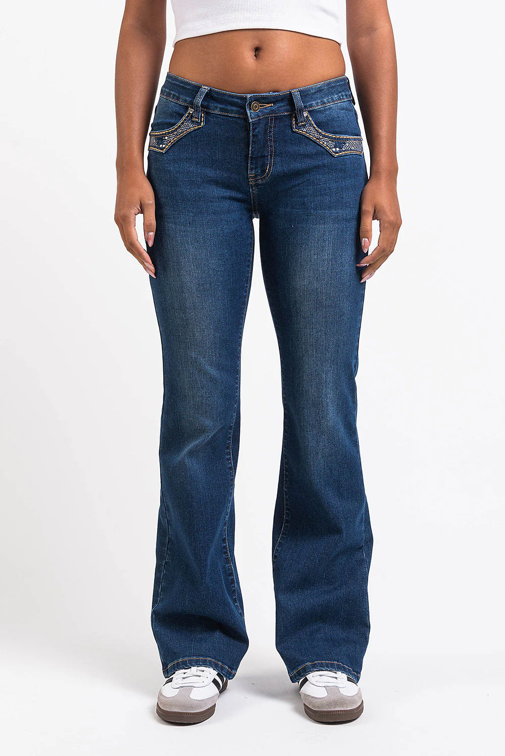 Taylor 01Low Bootcut Jeans - Vintage Blue - Image 6