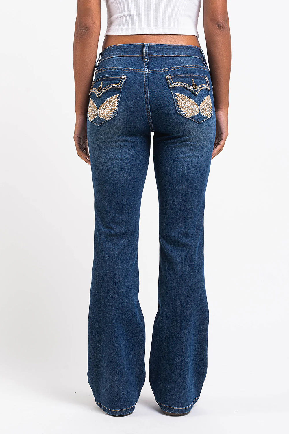 Taylor 01Low Bootcut Jeans - Vintage Blue - Image 7