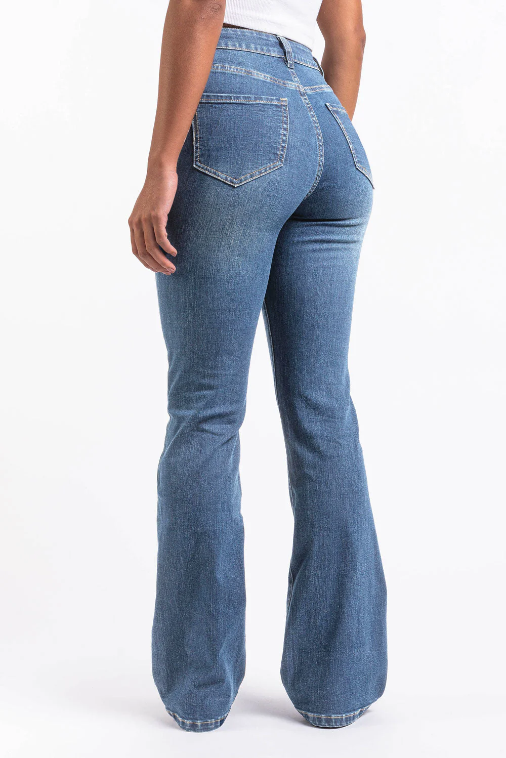 Taylor 02High Bootcut Jeans - Denim Blue - Image 2