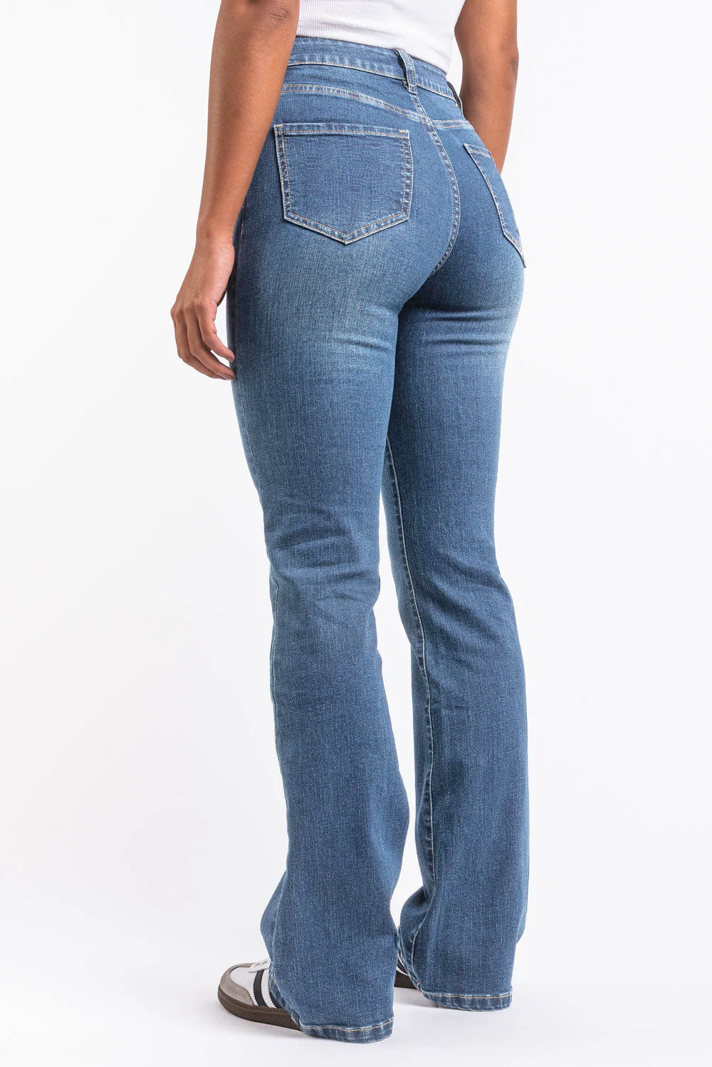 Taylor 02High Bootcut Jeans - Denim Blue - Image 3