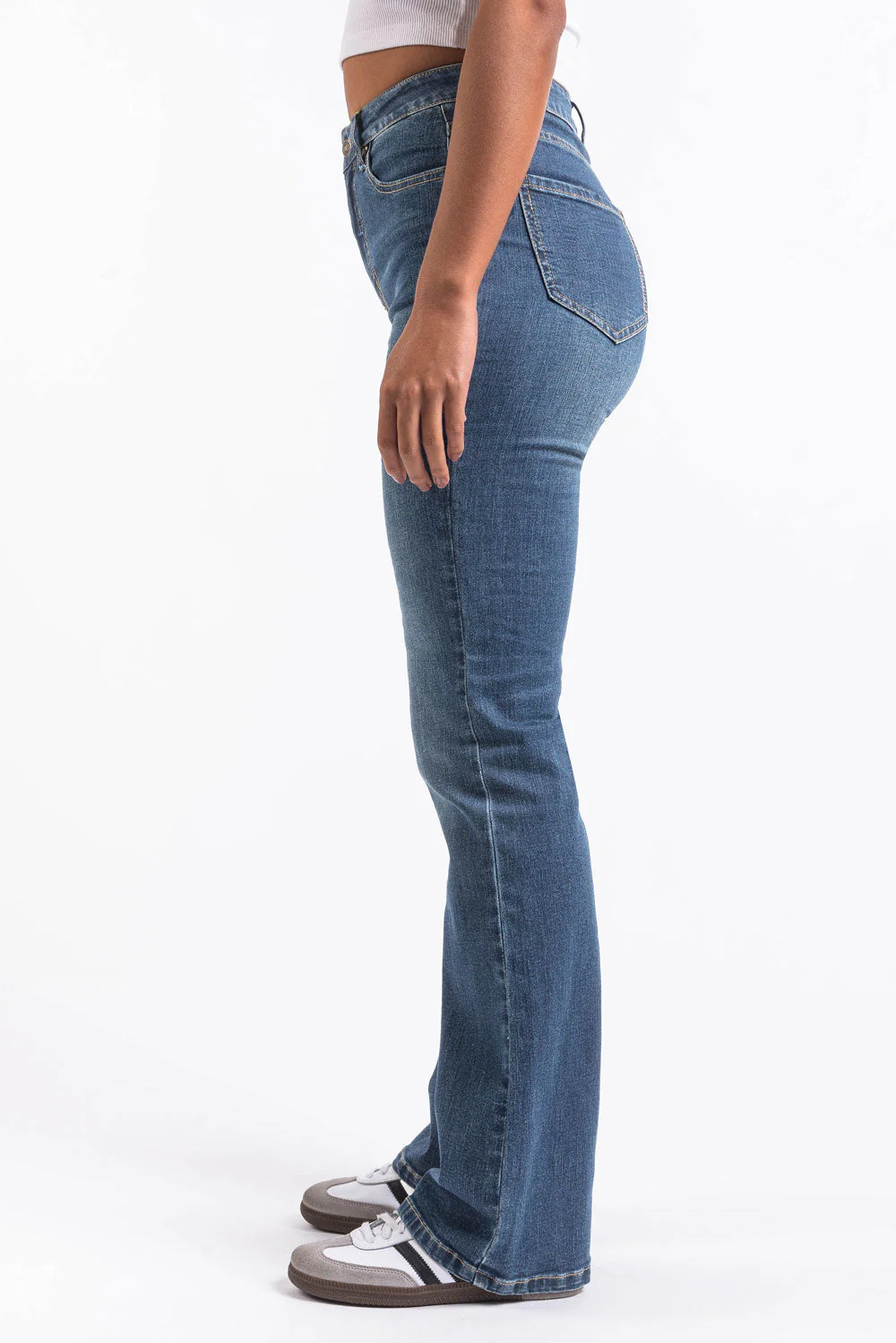 Taylor 02High Bootcut Jeans - Denim Blue - Image 5