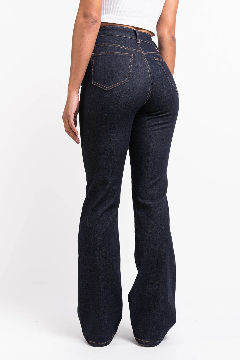 Taylor 02High Bootcut Jeans - Raw Denim - Image 2