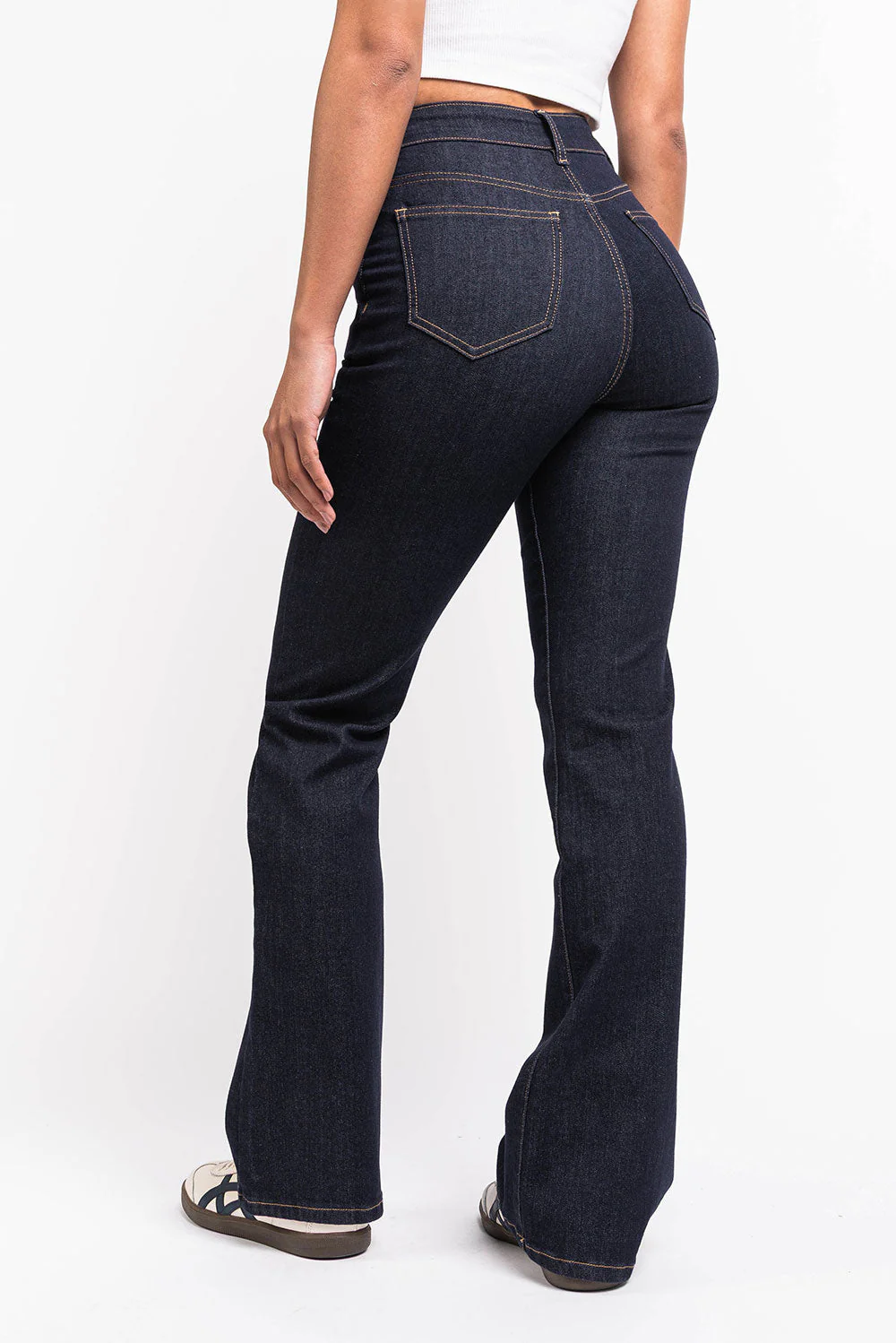 Taylor 02High Bootcut Jeans - Raw Denim - Image 4