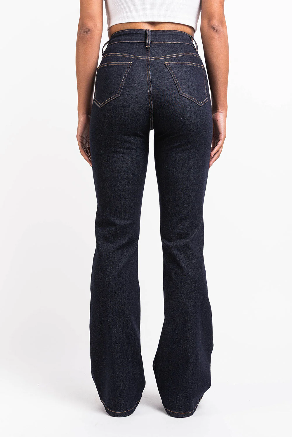 Taylor 02High Bootcut Jeans - Raw Denim - Image 5