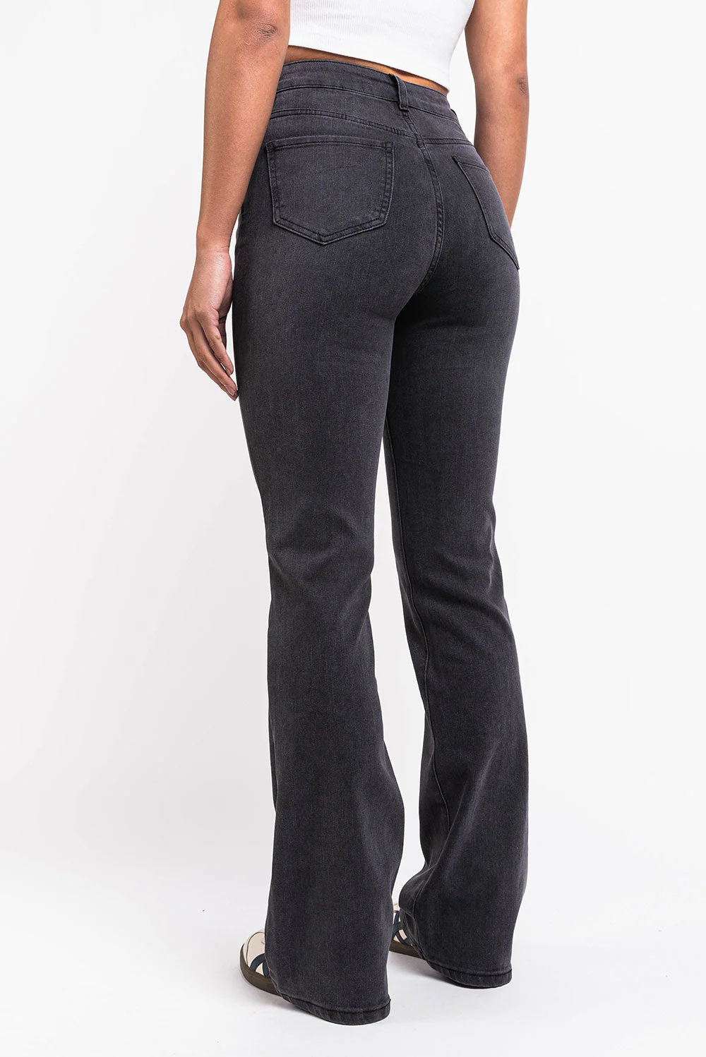 Taylor 02High Bootcut Jeans - Washed Black - Image 4