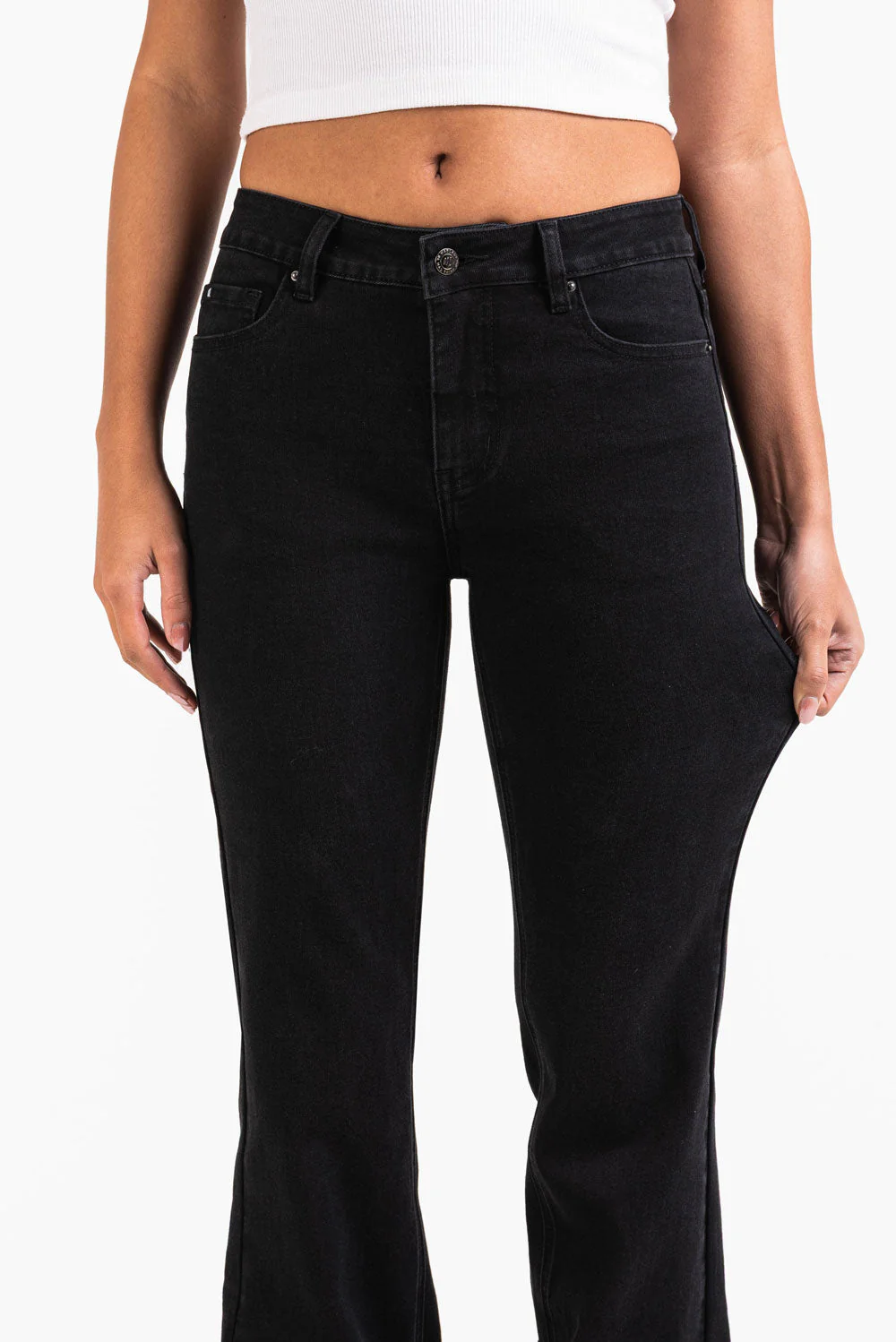Taylor 02Mid Bootcut Jeans - Black - Image 4
