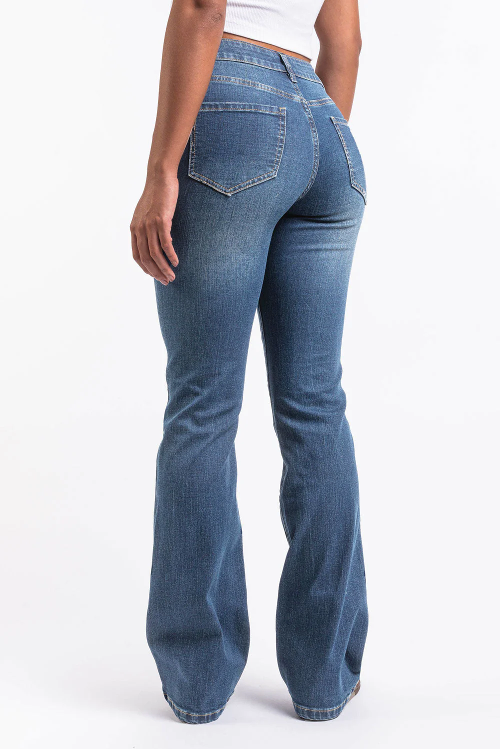 Taylor 02Mid Bootcut Jeans - Denim Blue - Image 2