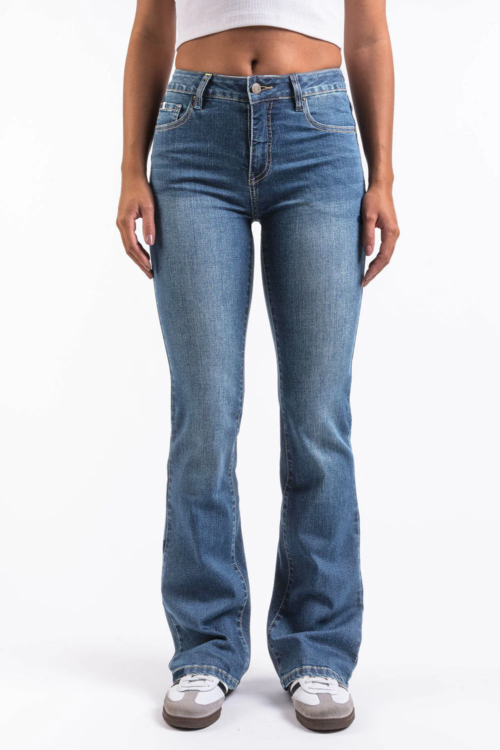 Taylor 02Mid Bootcut Jeans - Denim Blue - Image 3