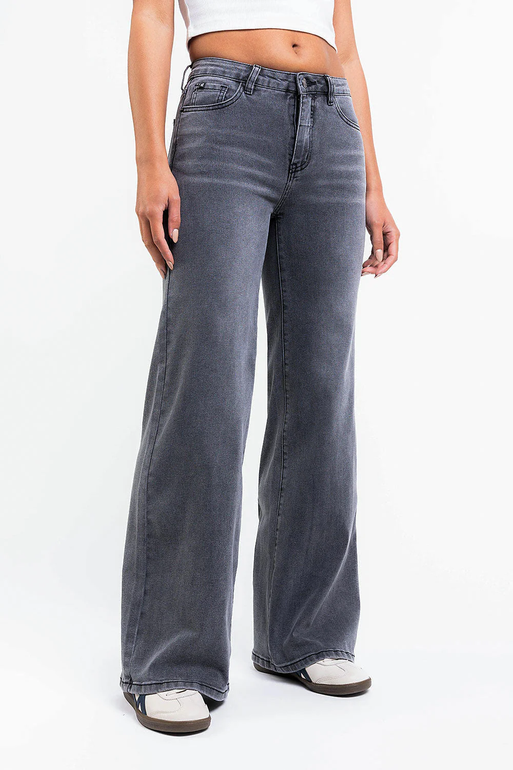 Taylor 03Mid Vide Jeans - Washed Black - Image 3