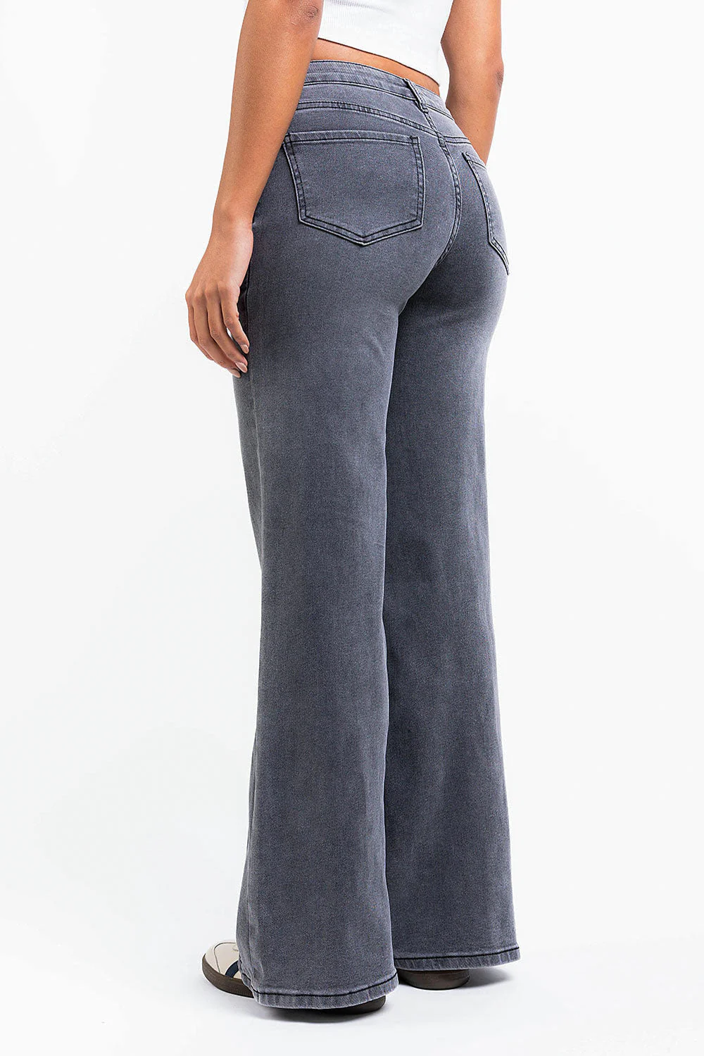Taylor 03Mid Vide Jeans - Washed Black - Image 4