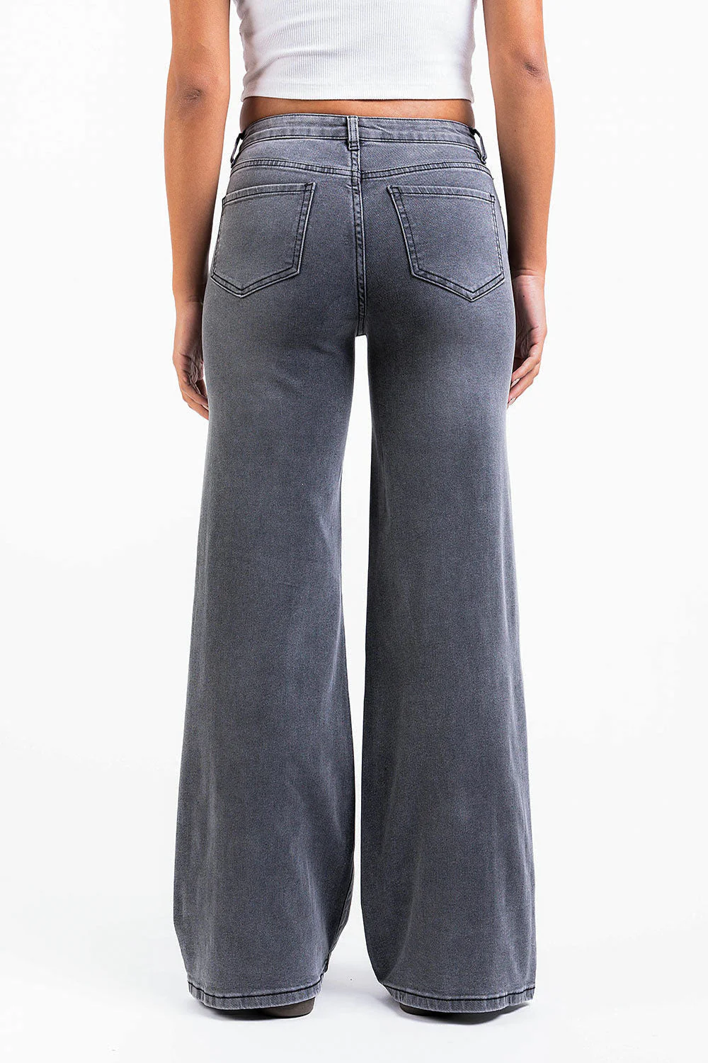 Taylor 03Mid Vide Jeans - Washed Black - Image 5