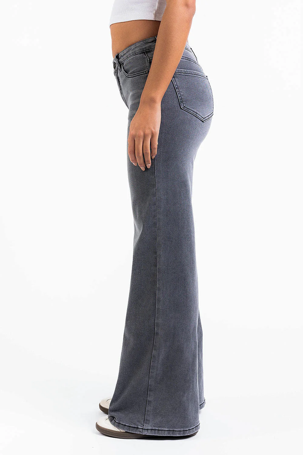 Taylor 03Mid Vide Jeans - Washed Black - Image 6