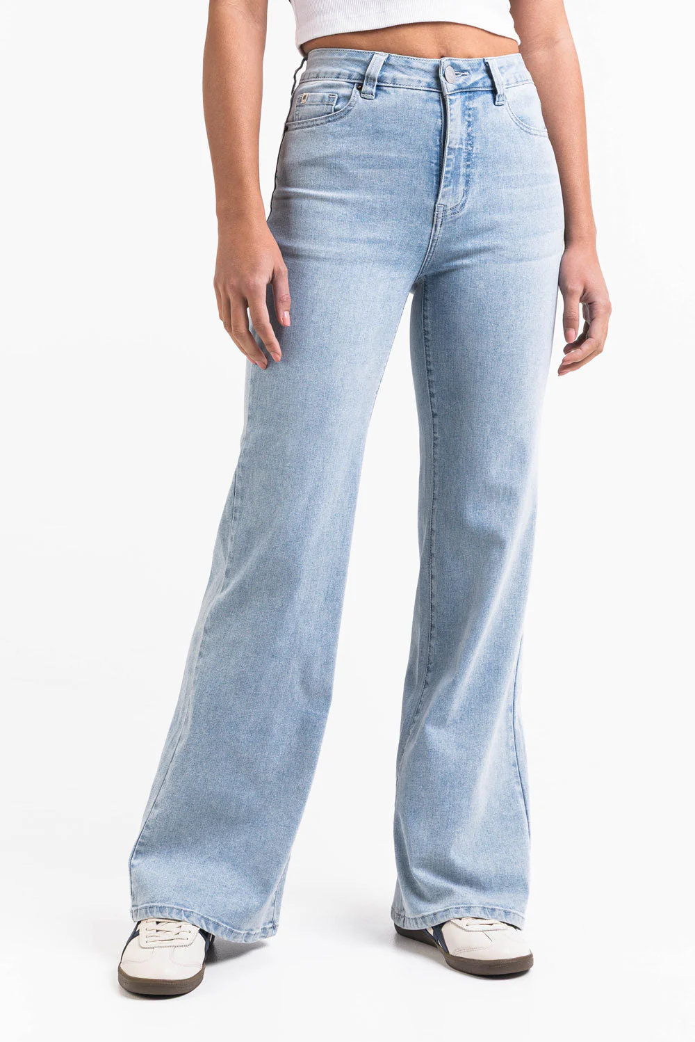 Taylor 06High Flared Jeans - Bleach Blue - Image 5