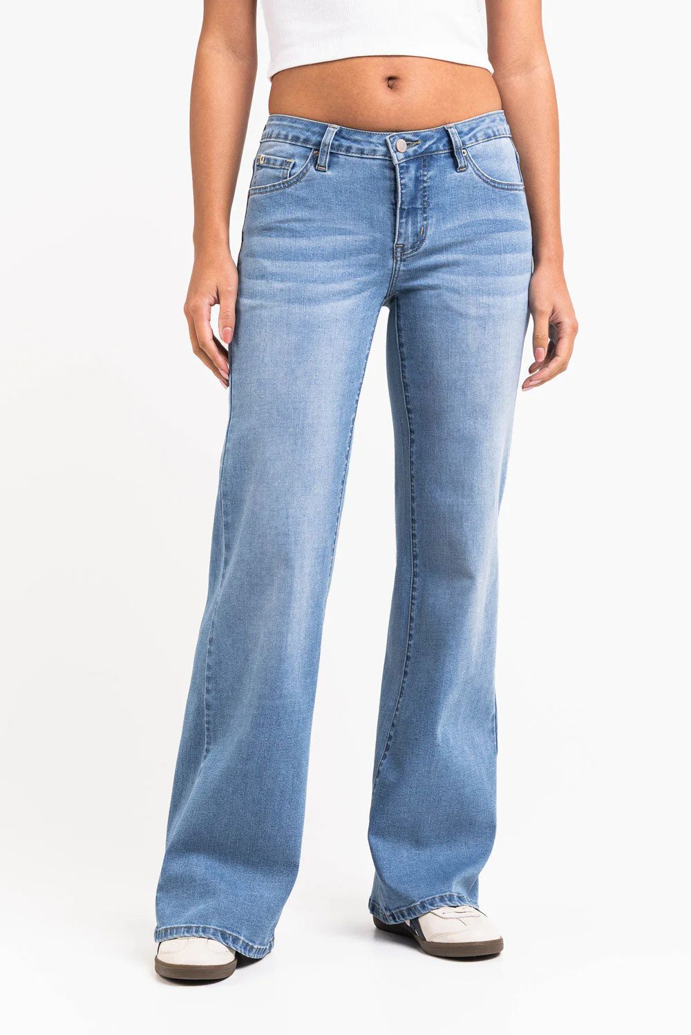 Taylor 06Low Flared Jeans - Classic Blue - Image 3