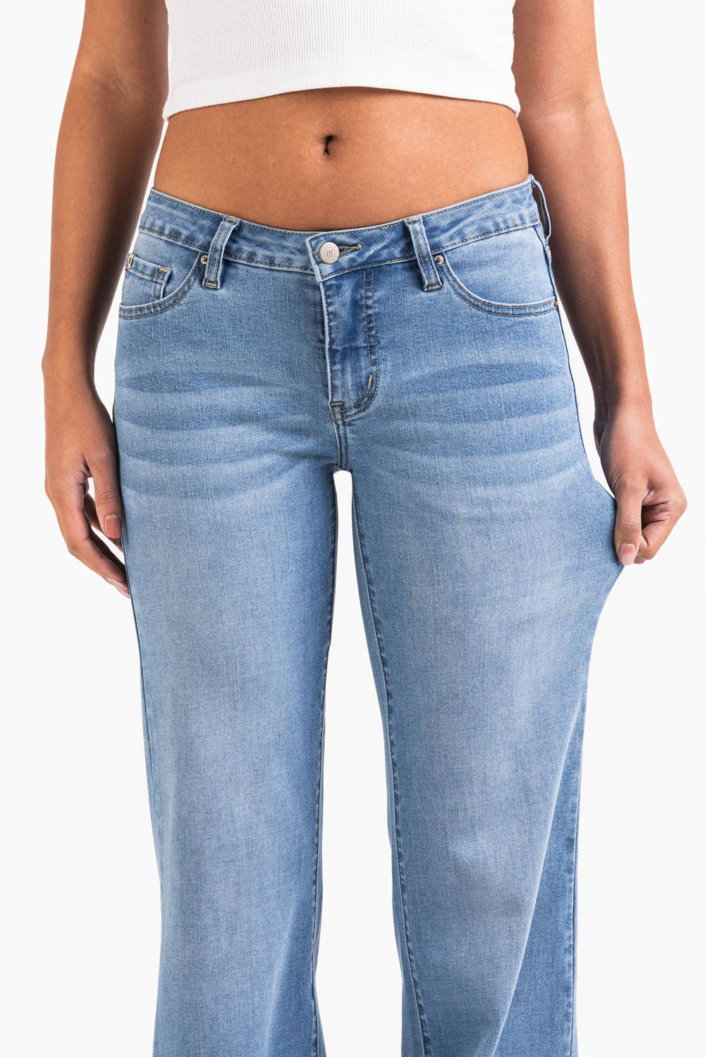 Taylor 06Low Flared Jeans - Classic Blue - Image 4