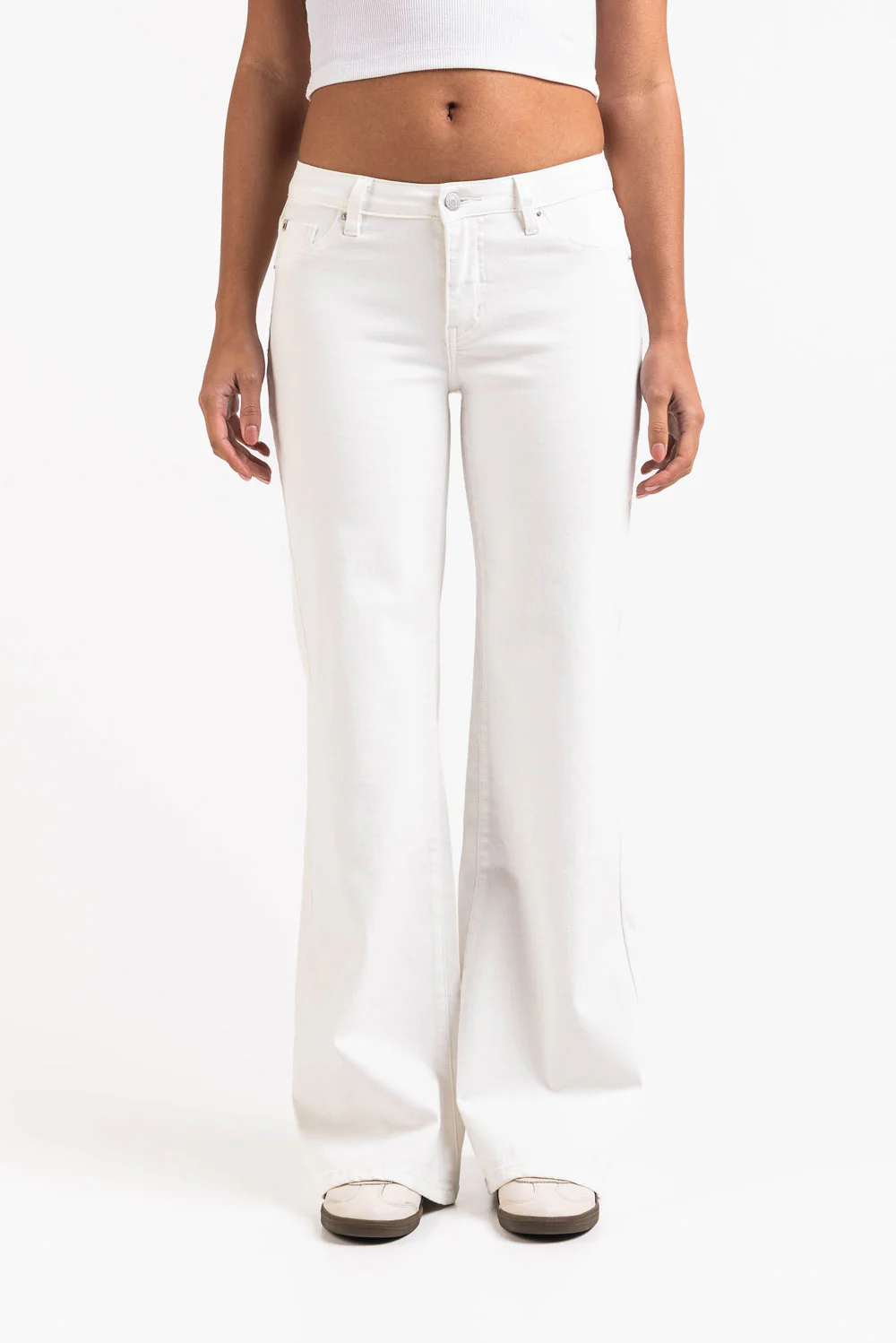 Taylor 06Low Flared Jeans - White